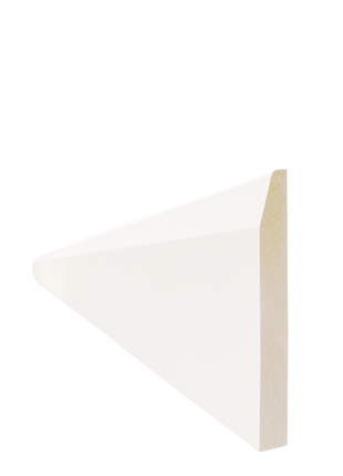 Chamfered White Primed MDF Skirting 18x144x5400mm