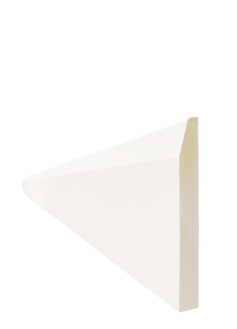 Chamfered White Primed MDF Skirting 18x144x5400mm