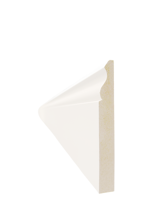 Ogee White Primed MDF Skirting 18x144x5400mm
