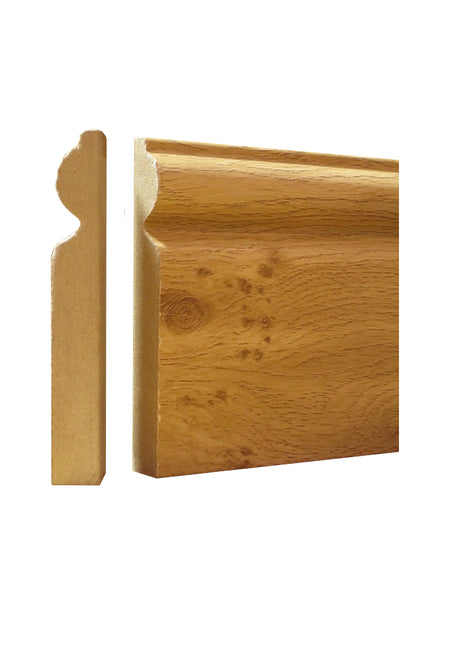 Knotty Oak Skirting MDF 118mmx2.4mtr (B015)