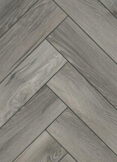 Palladium Grey Oak Herringbone 12mm AC4